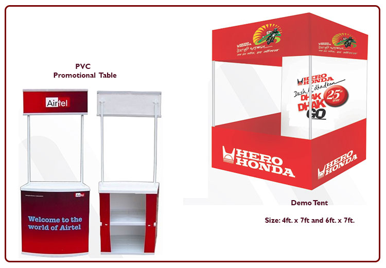 PVC Promotional Table and Demo Tents