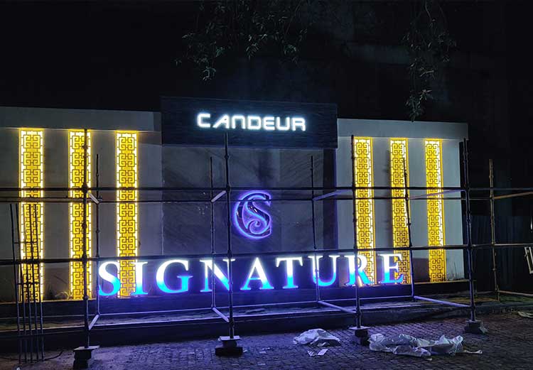 candeur signature led signage verthur