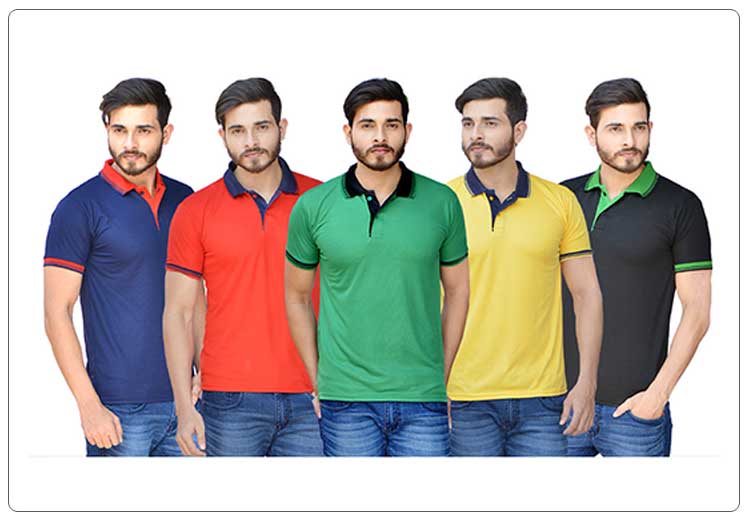 coloured t-shirts