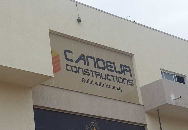 candeur construction outdoor branding