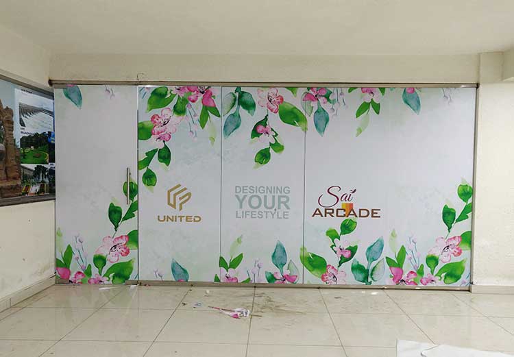 united projects sai arcade indoor branding